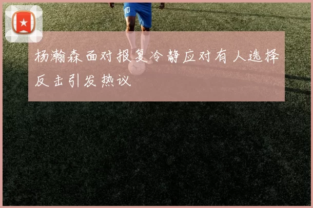 杨瀚森面对报复冷静应对有人选择反击引发热议